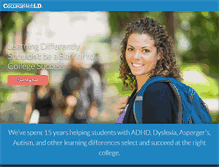 Tablet Screenshot of collegewebld.com